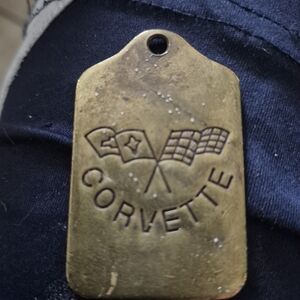 Corvette Brass Keychain